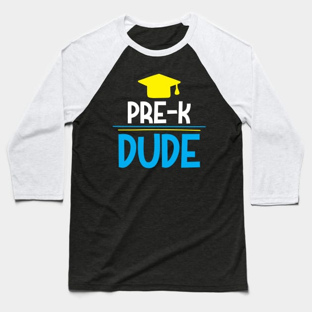 pre-k dude student graduation Baseball T-Shirt by livamola91